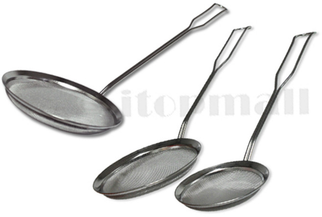 덕흥 거품걸음망 (소 중 대) 거품 제거 국자 거름 망 스텐 된장, 소 (지름7cm), 1개