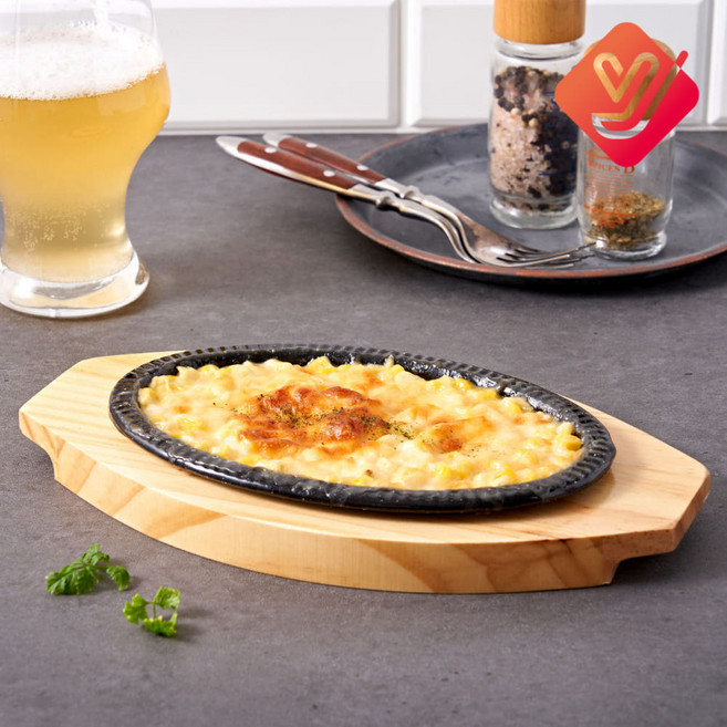 맥반석 코팅 무쇠 콘치즈 스테이크판 무쇠주물팬 철판 1호~6호, 1개