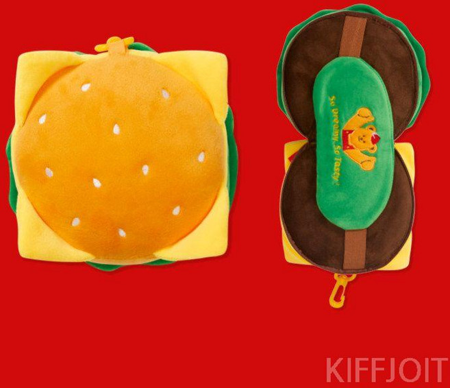 제니오숲 접이식 목 베개, 햄버거