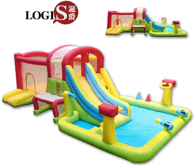 LOGIS 邏爵 充氣遊樂場 彈跳床 溜滑梯 戲水池, 1個