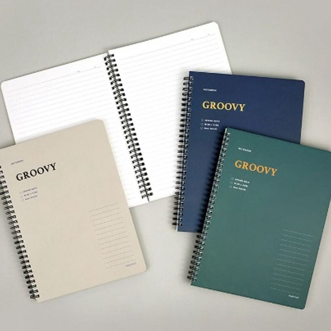 핑크풋 노트 필기 공책 유선 스프링 대학 노트 랜덤Q dok+621br