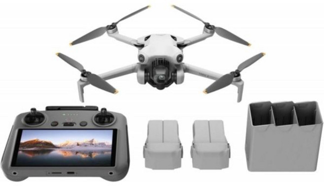DJI 미니 4 프로 플라이 모어 콤보 플러스 RC 2 포함 카메라 드론 성인용 4K 3개 인텔리전트 비행 배터리 포함최대 135분 시간 스마트 귀환 기능 초보자용, 1개