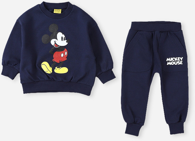 디즈니 봄 아동용 베이직 미키 상하의 세트