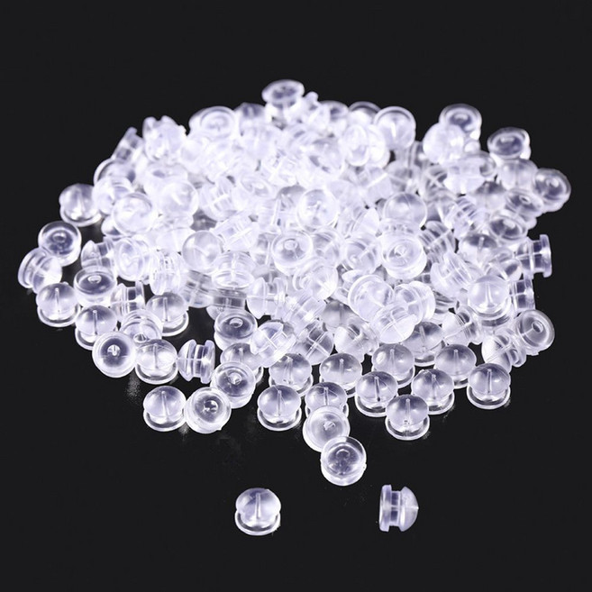 2개 귀걸이 귀찌 귀침 액세서리 클러치 5mm 실리콘 뒷침