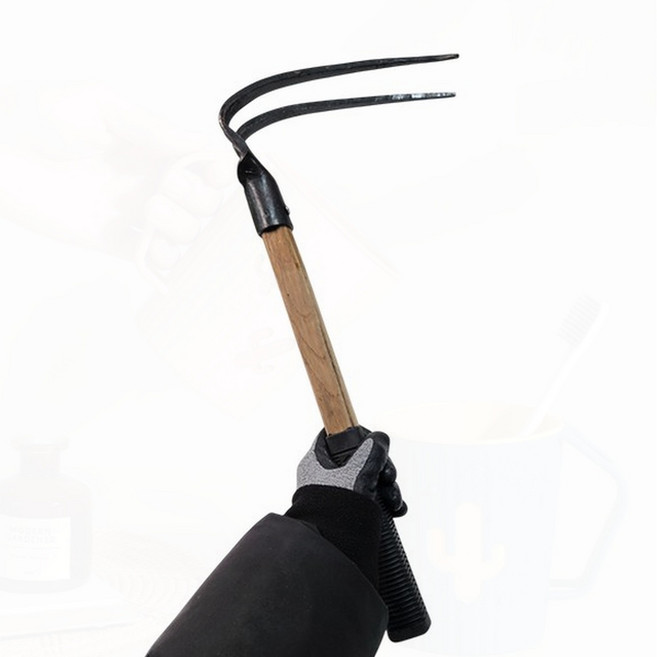 튼튼한 약초괭이 2발 화단 꽃가꾸기 텃밭 작은 농사 도구 미니, 1개