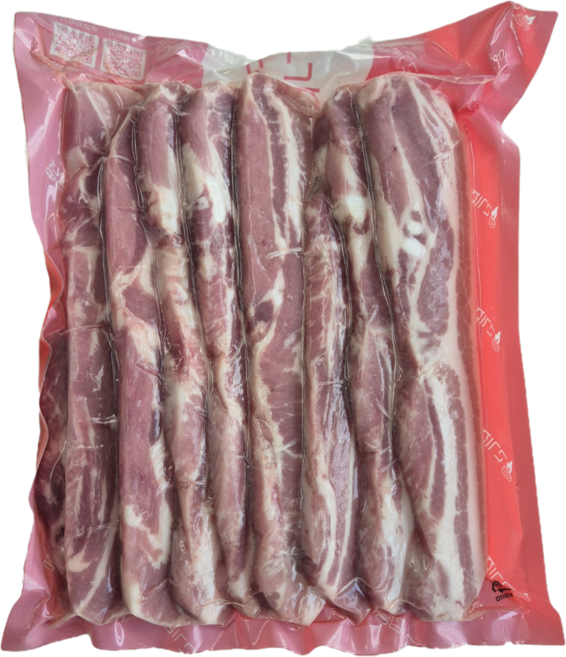 [고기집념] 핀란드 삼겹살 구이용 1kg 2개 캠핑 냉동 수입