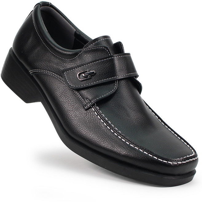 젠틀러슈 남성 찍찍이 스트랩 캐주얼 구두 3.5cm 경량 우레탄창 빅사이즈 정장 로퍼 편한 남자 신발 245~305mm