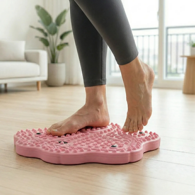 에이엠드 가정용 지압 스텝퍼 실내 운동 기구 홈트 머신, 퍼플