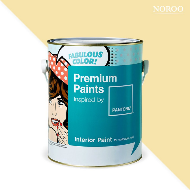 노루페인트 팬톤페인트 내부 벽지 벽면용 무광 4L, 12-0715 Double Cream, 1개