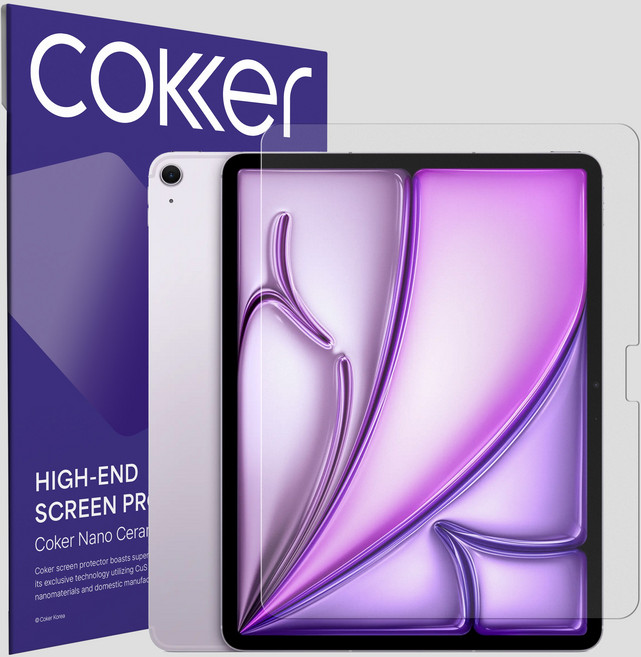 코커 아이패드 에어 11 13 M3 종이질감 블루라이트차단 저반사 지문방지 항균 액정보호필름, 페이퍼필, 1개