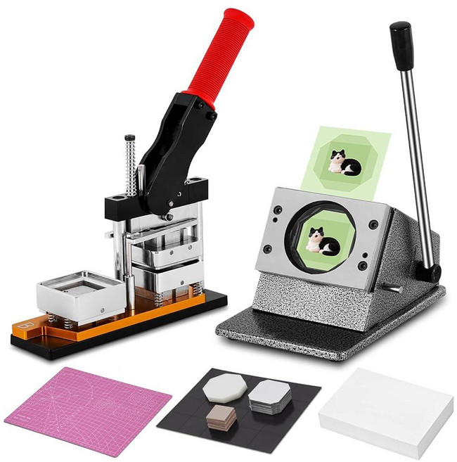 Saladulce 5.1x5.1cm(2x2인치) 정사각형 자석 메이커 기계 키트 DIY 냉장고 만들기 키트 소모품 및 종이 200개 50x50mm 사진 제작, Saladulce 5.1x5.1cm(2x2인치) 정사각