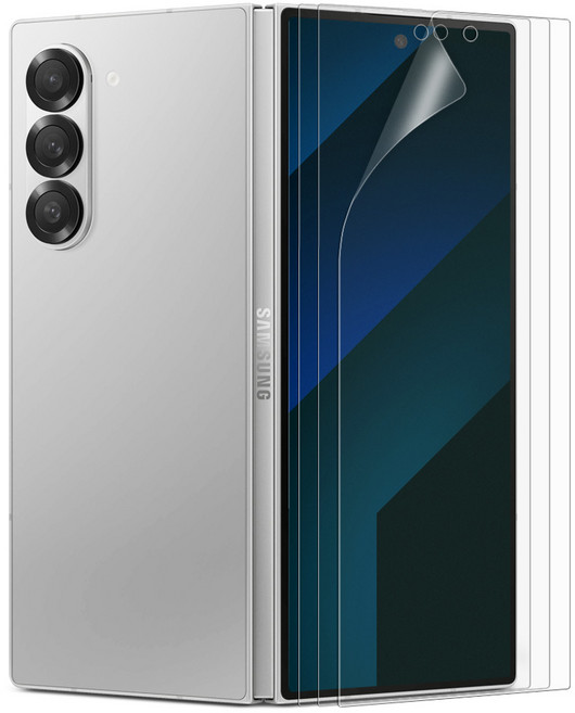 다이아큐브 갤럭시Z폴드7 외부전면액정보호 반사방지 지문방지 보호필름 3단분리 간편부착, 3개