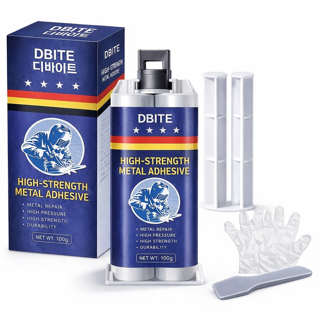 하비앤하트 초강력 금속접착제 100ml 에폭시 플라스틱 누수 주물보수, 1세트, 회색