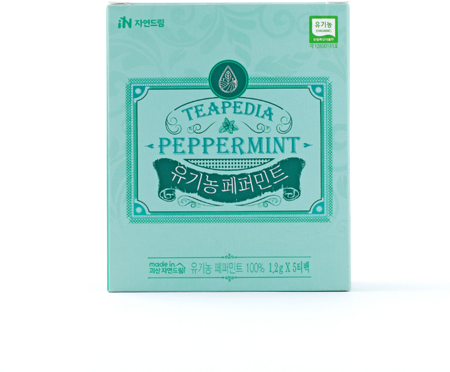자연드림 유기농페퍼민트 5티백, 1개, 5개입, 1.5g
