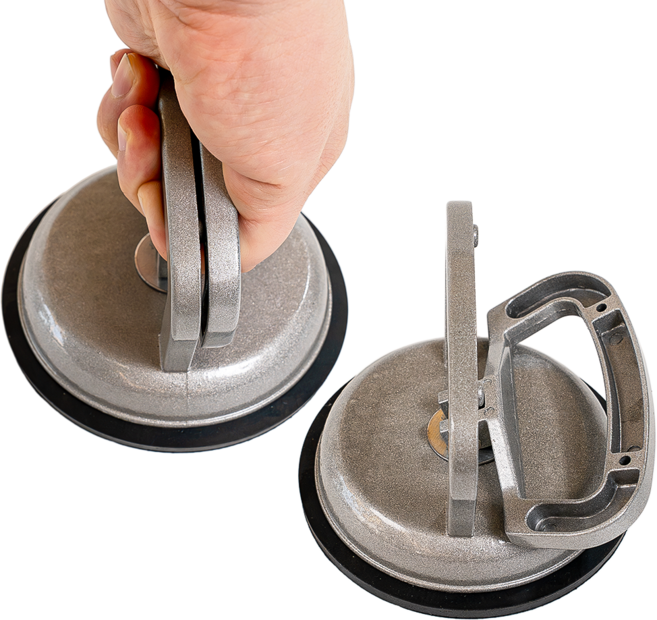 툴리버 알루미늄 강력 유리 압착기 흡착기 타일 철판 운반, 1구, 2세트