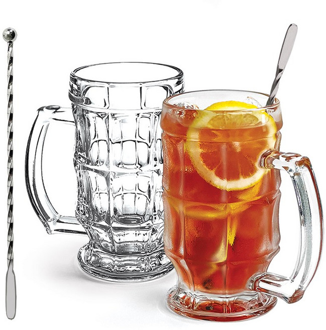 술잔연구소 하이볼잔 2p + 머들러 2p 세트, 1세트