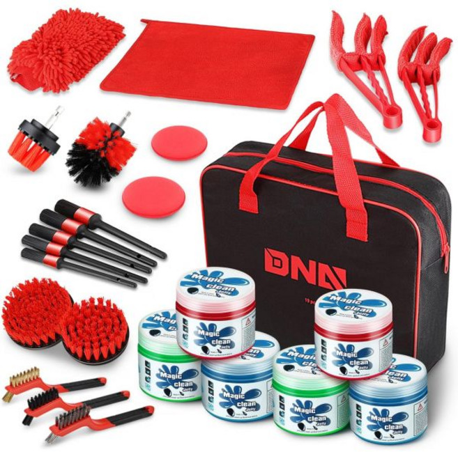 DNA 모터링 4팩 자동차 청소 젤 자동 디테일 도구 퍼티 실내 청소기 젤리 키보드 용품 남성 여성을 위한 선물 TOULS-00150, Blue+Red+Green x2, 1개