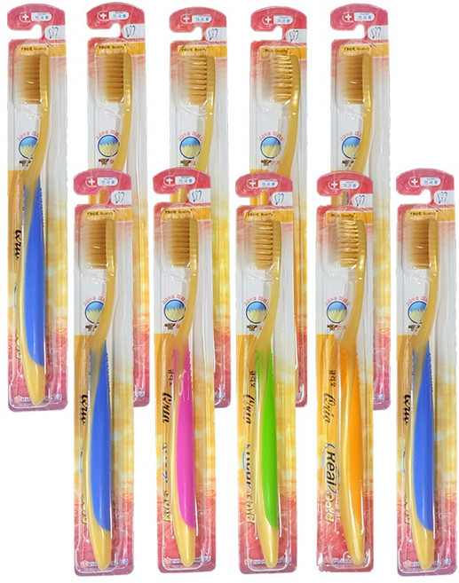 큐리오 이중미세모 리얼골드 금칫솔 10개, 1개입