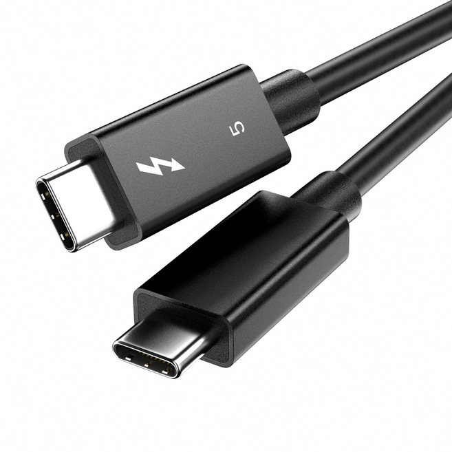 SKY 썬더볼트 5 / 8K / 120Gb / 240W C to C 케이블 / 맥북지원, 1개, 1m, 블랙