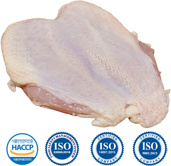 [도담들] 냉장 인제 청정 1등급 닭가슴살 껍질포함 ISO HACCP, 1개, 5kg