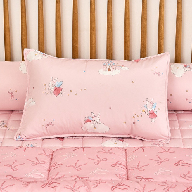 모던하우스 스웰 베개커버 페어리래빗, 핑크