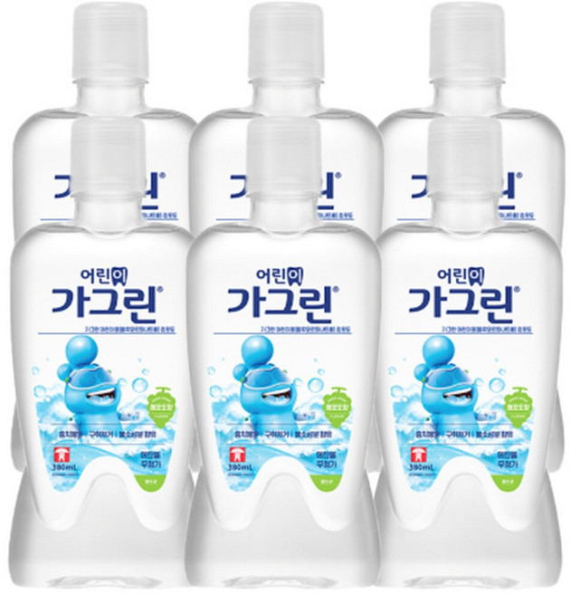 어린이가그린 아동 가글 사과맛 380ml x 6개+100ml, 6개