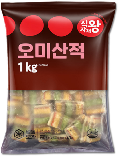 바이오푸드몰_식자재왕 오미산적 1kg, 16개