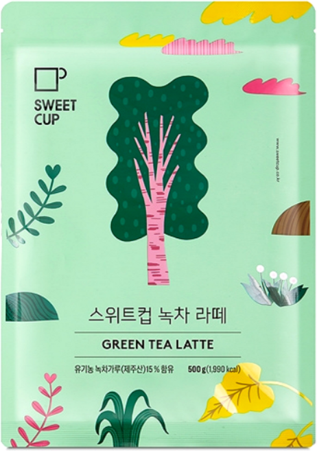 스위트컵 녹차라떼 파우더, 500g, 1개입, 4개