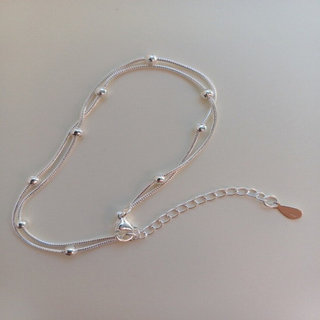 웰리나 두줄 팔찌 심플 레이어드 팔찌 여성팔찌