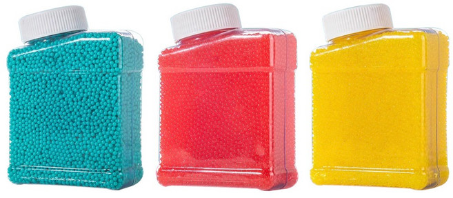 투데이리빙 3개입 세트 대용량 젤리 총알 소프트 안전한 액체 젤리탄 배그 서바이벌 워터밤 축제 소프트건 젤리총 액체총알 20000발, 3개, R98508B(레드+옐로우+민트