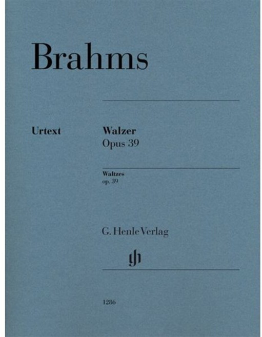 브람스 왈츠es Op 39 (HN 1286), Brahms, Johannes 외 저, G. Henle Verlag