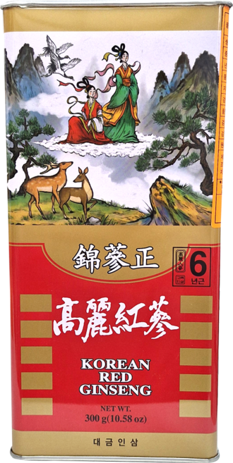 6년근 캔홍삼 홍삼 말린홍삼 건홍삼, 300g, 5개