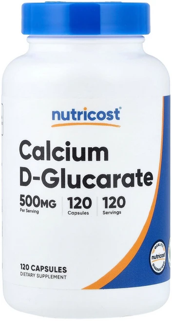 뉴트리코스트 칼슘 D-글루카레이트 500mg 캡슐, 1개, 120정 - 쿠팡