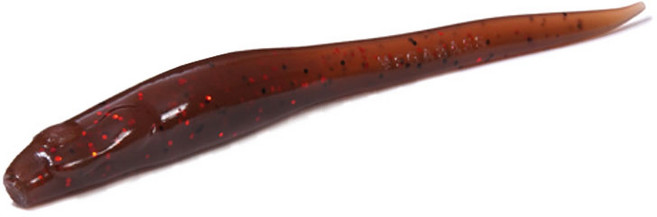 메가배스 하제동 배스 스트레이트 테일웜 소프트 루어, HZD 3in EBIMISO RED F, 1개