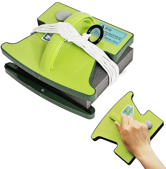 삼정 유리창청소 양면자석 유리창닦이 베란다 창문청소 세척, 1세트