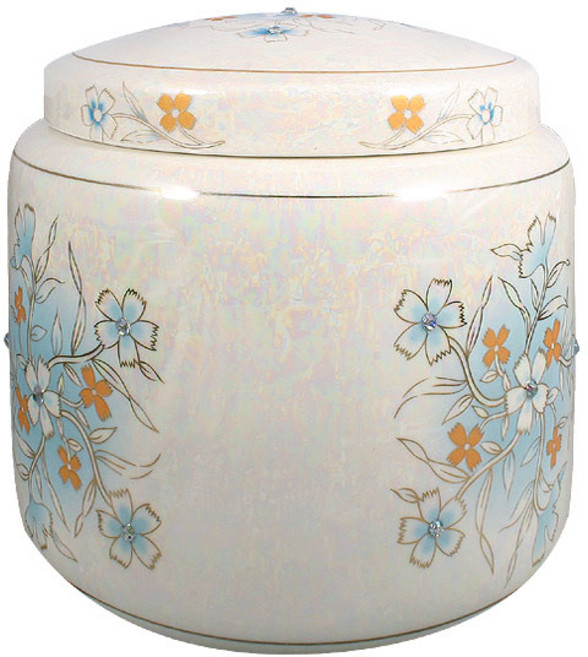 [유골함코리아] 블루들꽃보석 일반유골함 [유골함 납골함 봉안함 진공함 이중진공함 삼중진공함 진공유골함 수목함 위패 전문 개장유골함 이장유골함], 작업없음, 1개