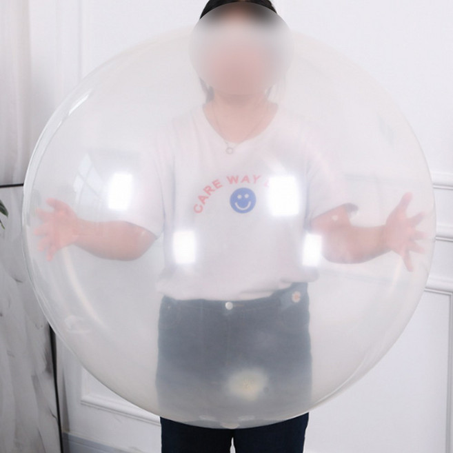 피플스파티 36인치 90cm 대형 스탠다드 라운드 풍선, 2개, 클리어