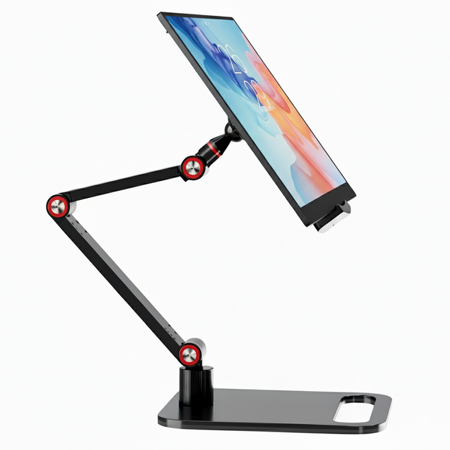 나인비 탁상용 태블릿 포터블모니터 거치대 스탠드, 블랙, 1개