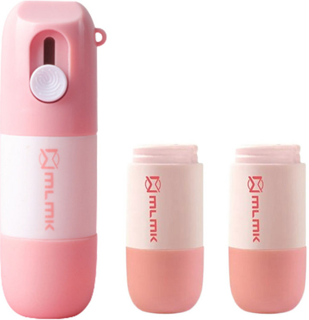 투코비 올인원 택배 송장 커터칼 클리너 10ml + 리필 10ml 세트, 핑크, 1세트