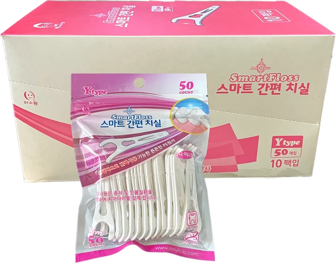 스마트 간편 치실 50개입, 10개 - 쿠팡