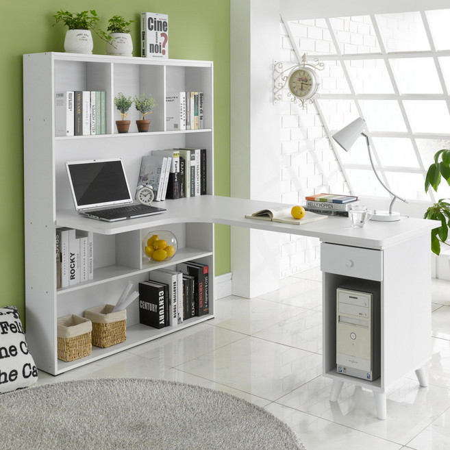 퍼닉에스엠 프렌즈 본체형책상세트, 화이트