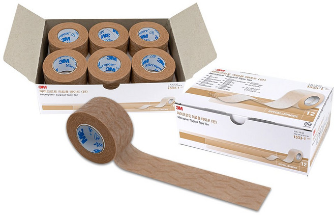[케이솔루션] 3M 마이크로포어 KS-0816 종이반창고, 1개