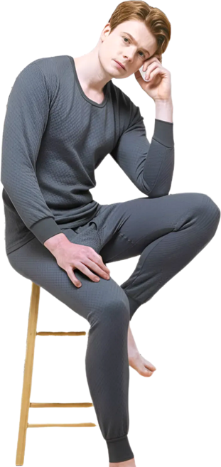 BYC 남성용 에센셜 삼중보온 방한내의 상하세트