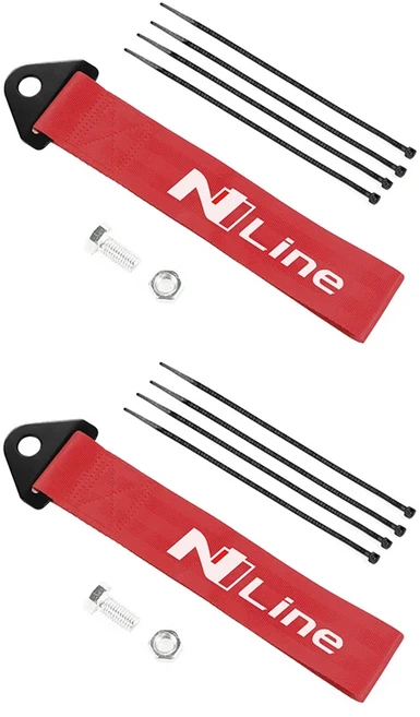 현대 Veloster Kona n i20 nline Tucson Elantra 자동 나일론 견인 로프 레이싱 카 패션 장식