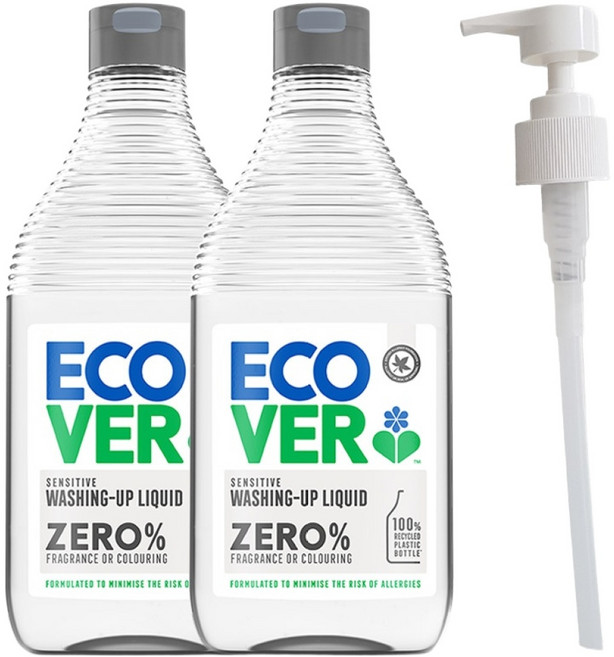 에코버 주방세제 450ml 2개 + 펌프, 1세트