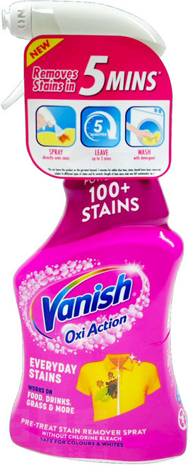 Vanish 碧蓮 預潔噴劑 5分鐘去漬 適用於日常污漬, 1個, 500ml
