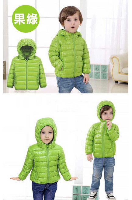 兒童輕量超保暖羽絨外套 連帽