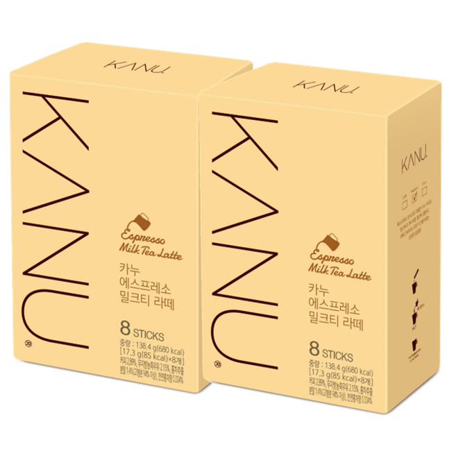 카누 밀크티 라떼 16개입, 17.3g, 8개입, 2개