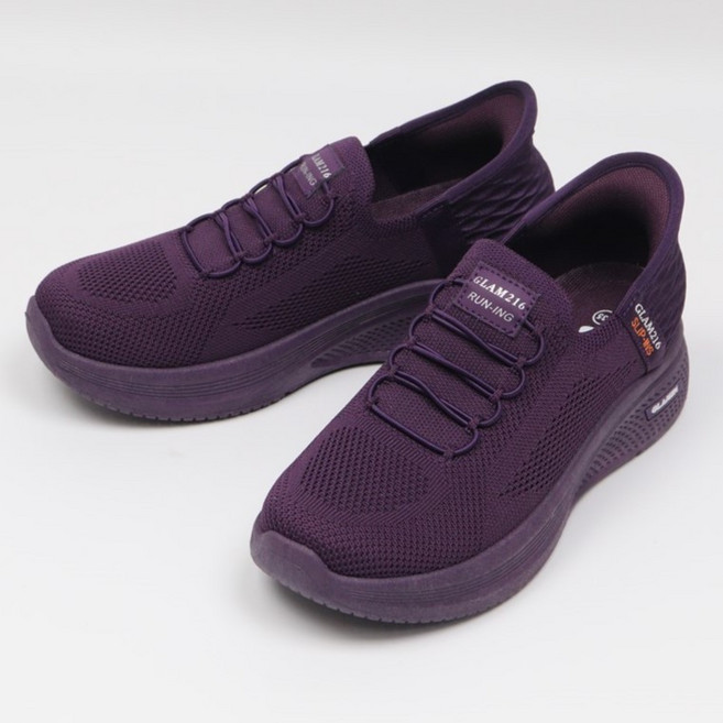 슬립인스 운동화 신기편한 푹신한 중년여성 컴포트화 니트 스판 슬립온 4cm