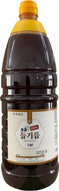 호은 들기름(통들깨100%), 1개, 1.8L